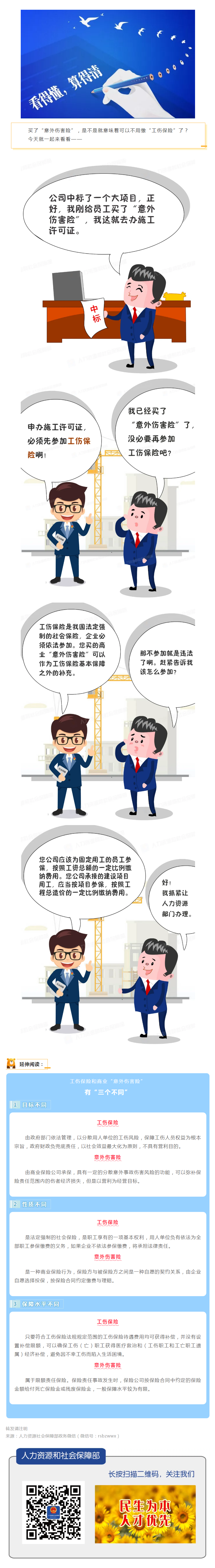 買了意外傷害保險就不參加工傷保險，違法！.png